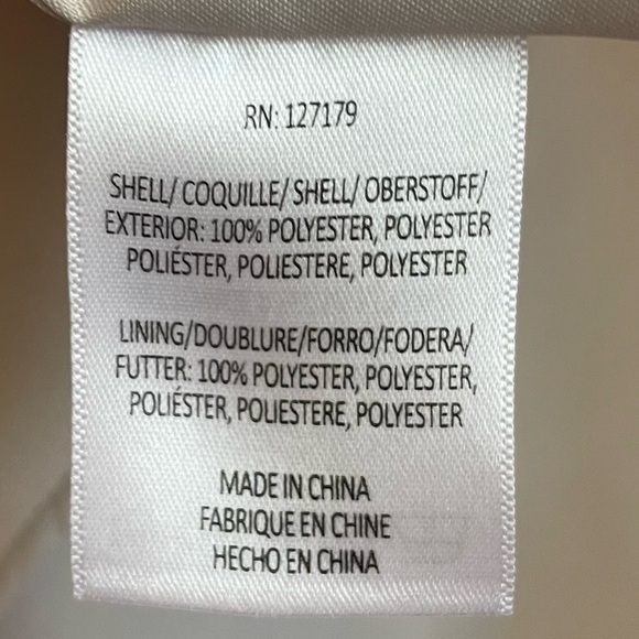 Jenny Yoo Kora Modern One Shoulder Chiffon Dress, Cloud, Size 16 - Picture 10 of 10